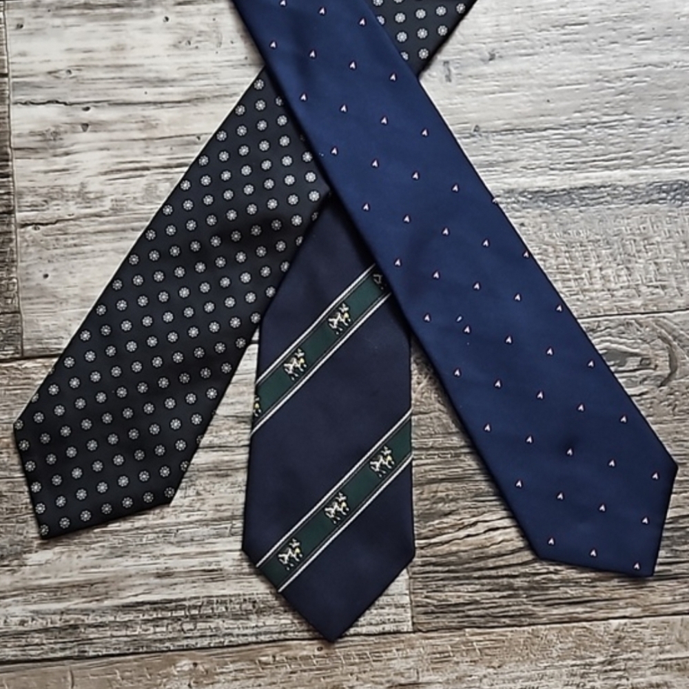 Men's Ties Blues Reds 6 Ties Casual Work Business Multi Colors Multi Brands - Picture 6 of 16
